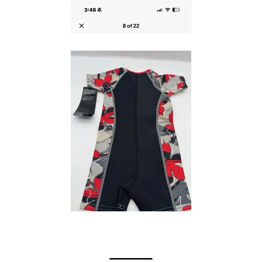 TYR Thermalwear Toddler Thermal Rashguard Swim Lesson Wetsuit Unisex‎ UV 2T NWT